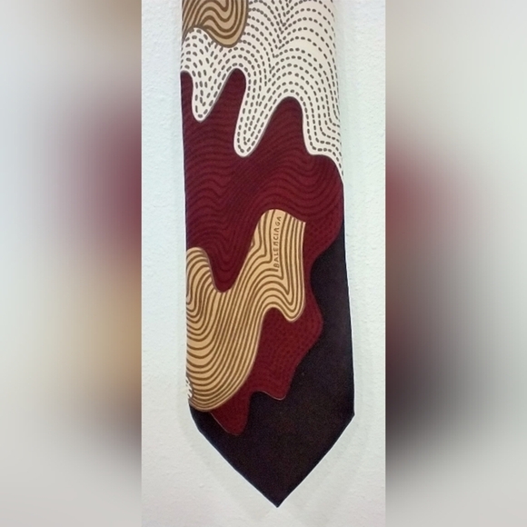 VINTAGE BALENCIAGA SILK TIE - Picture 3 of 8